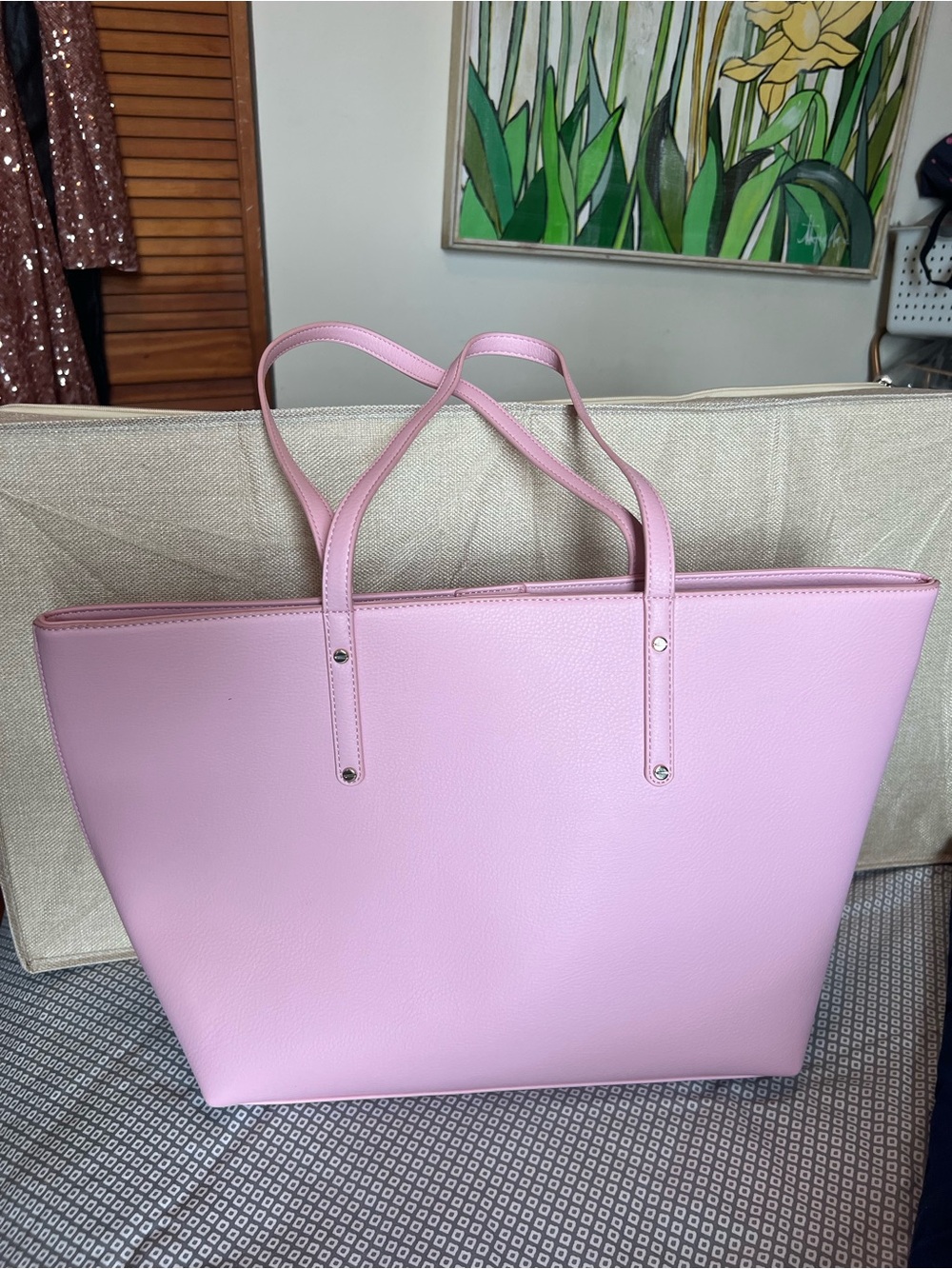 Classic Pink Tote Bag - Sleek Everyday Carry